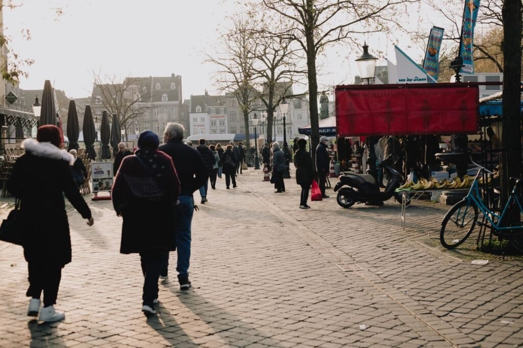 De Grote Krocht, de winkelstraat van het dorp